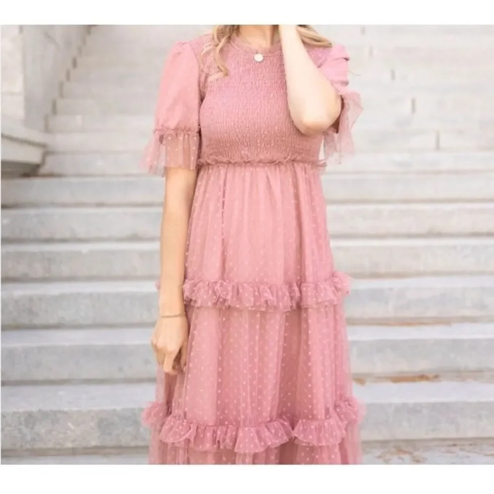 ❤️Tea N Rose Kamala Dusty Blush Dress